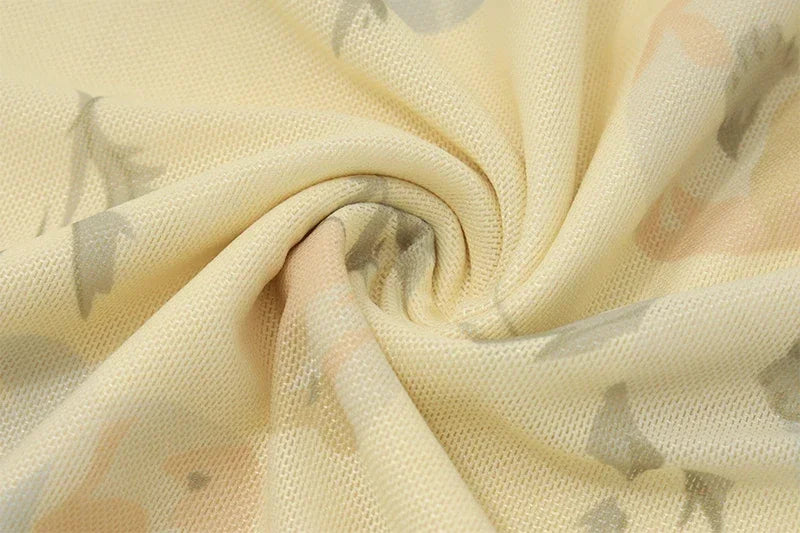 Yellow Floral Maxi Dress | Retro V-Neck Summer Party Gown -femstylo