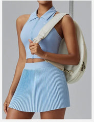 Floral Discount Sports Skirt for Women Quick-drying Badminton Tennis Trousers Skirt Fitness Half-body Pleated Skirt Shorts