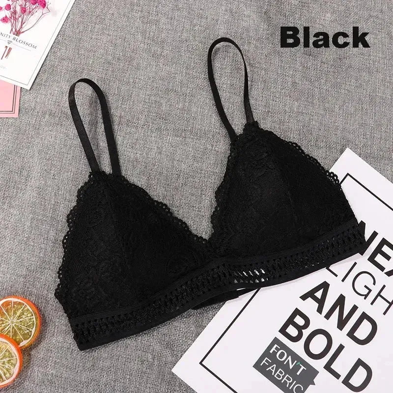 Wireless Push Up Bra Body Shaping Sexy Flower Lace Bra Top Women Plus Size Bralette Underwear Lingerie Full Cup Seamless Bras