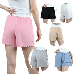 1pcs Women's Summer Thin Ice Silk Safety Pants Woman Shorts Female Loose L-7XL shorts plus Size Ice Silk Safe Pants Pajama