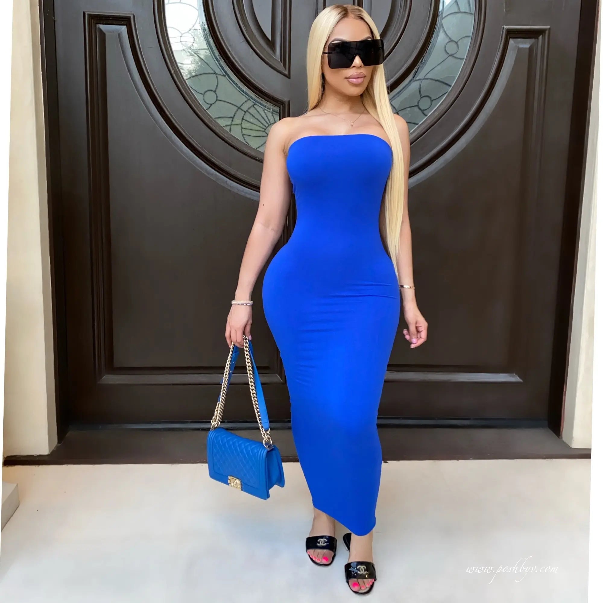 Sexy Chest Wrap Beach Dress | Sleeveless Maxi Summer Dress -femstylo