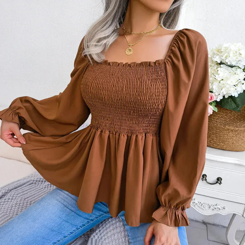 Womens Loose Fit Chiffon Blouse - Femstylo