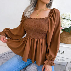 Womens Loose Fit Chiffon Blouse - Femstylo