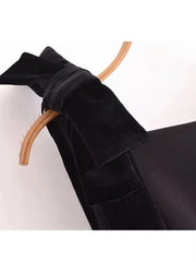 TFMLN Autumn New Women Dress 2024 Slim Chic Sleeveless Dress Bow Casual  Mini Frock Female Fashion Elegant Short Party Dress