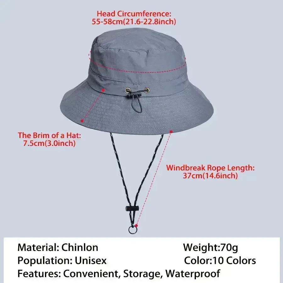 Women Waterproof Sun Hat - UPF50+ UV Protection & Foldable