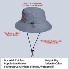Women Waterproof Sun Hat - UPF50+ UV Protection & Foldable