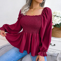 Womens Loose Fit Chiffon Blouse - Femstylo