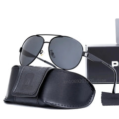 Polarized Pilot Sunglasses for Men Original Italian Luxury Brand Sunglasses Fashion UV Resistant Driving Business Policer Shades