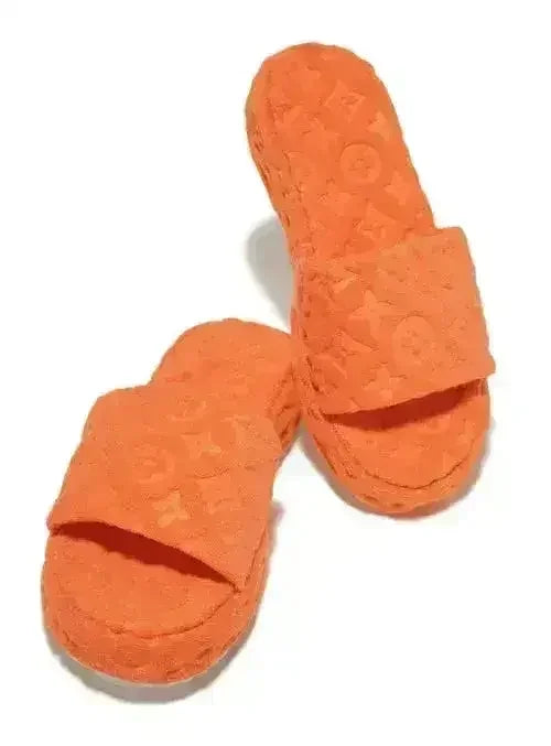 Fur Slippers for Women Flower Slides - Femstylo