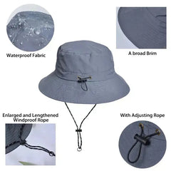 Women Waterproof Sun Hat - UPF50+ UV Protection & Foldable