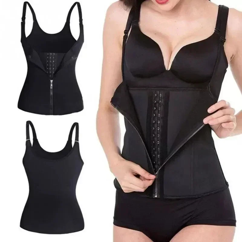 Ladies Lingerie Hree Row Buckle Zipper Bodice Women's Corset Put Away Abdomen Appearing Thin  Breathable Comfortable Lingerie
