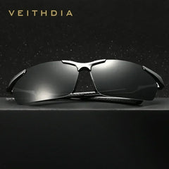 VEITHDIA Brand Designer Men's Sunglasses Aluminum Magnesium Polarized UV400 Sun Glasses Cycling Sports Male Outdoor Eyewear 6592