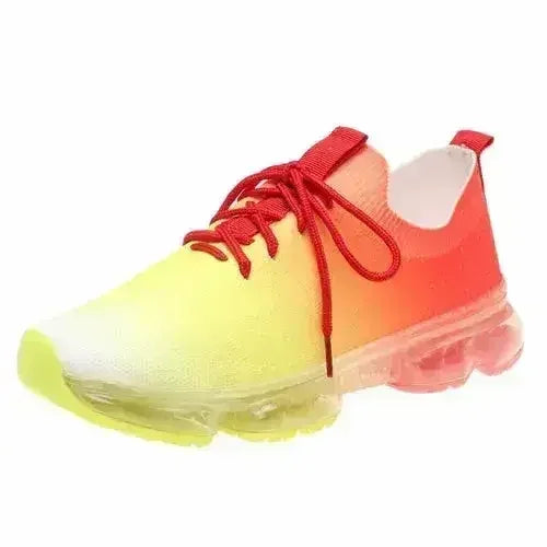 Fashion Mesh Cozy Running Sport Shoes Women Lace Up Sneakers - Femstylo