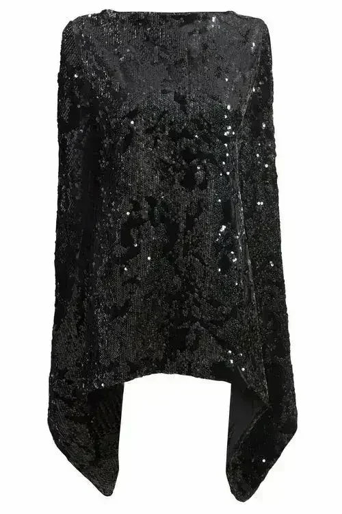 Sparkly Brown Tie Back Top - Femstylo