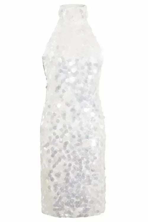 White Backless Mini Dress