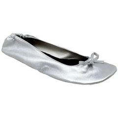 Foldable Ballet Flats Women's Travel Portable Comfortable Shoes Silver - Femstylo
