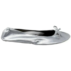 Foldable Ballet Flats Women's Travel Portable Comfortable Shoes Silver - Femstylo