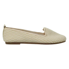 SOBEYO Women's Ballet Flats Sweater Soft Rubber Sole Shoes Beige Suede