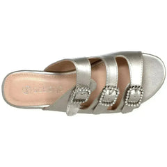 Rhinestone Platform Espadrille Wedge Sandal - Femstylo