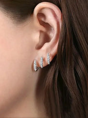 925 Sterling Silver Claws Stud Earrings with Crystal Gold Earring AAA Stone Modern Design Fashion Accessories Women 2025 Jewelry