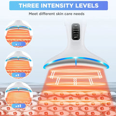 LED Neck Beauty Device EMS Facial Lifting Firming Massage Beauty