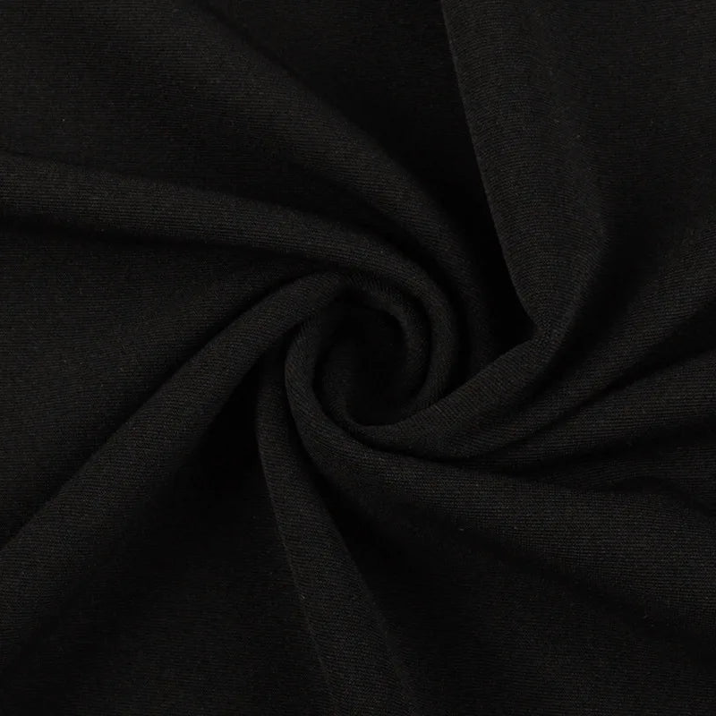 Black Backless Bodycon Maxi Dress | Gothic Spaghetti Strap Dress -femstylo
