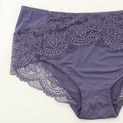 Beauwear Plus Size Women's Underpants Female Panties Comfort Intimates Lace Underwear Briefs Ice Silk Hollow Out Sexy Lingeries