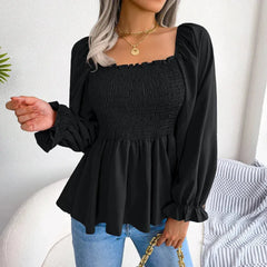 Womens Loose Fit Chiffon Blouse - Femstylo