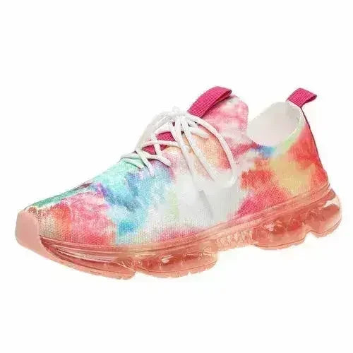 Fashion Mesh Cozy Running Sport Shoes Women Lace Up Sneakers - Femstylo