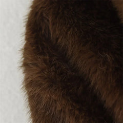 2024 RARF loose lapel button embellished brown long sleeved jacket for women's autumn and winter collection