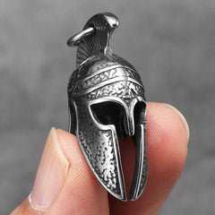 Spartan Roman Helmet Men Necklaces With Pendant Stainless Steel Jewelry For Male Women Punk HipHop Accessories Gifts Wholesale