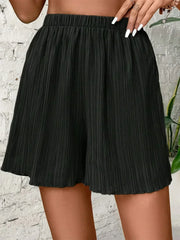 Women High Waist Solid Shorts 2025 Spring Summer New Fashion Pant Lady Casual Outfit Short Pants Beach Holiday Simple Clothing