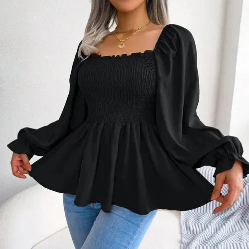 Womens Loose Fit Chiffon Blouse - Femstylo
