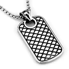 TK1983 - High polished (no plating) Stainless Steel Necklace with No - Femstylo