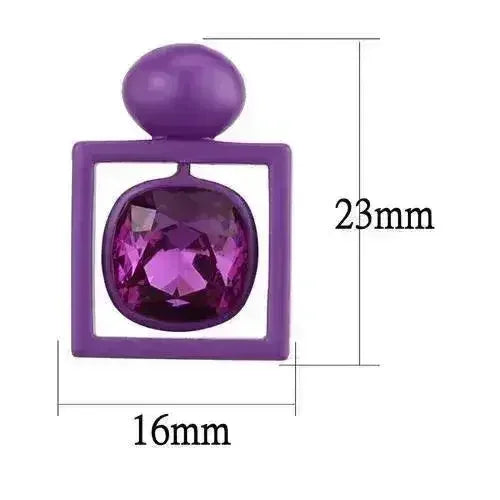 TK2789 - No Plating Stainless Steel Earrings with Top Grade Crystal - Femstylo