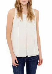 Women's Sleeveless Slit Round Neck Blouse | Femstylo - Femstylo