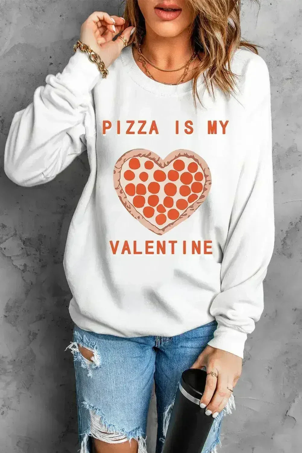 Graphic Print Sweatshirt - Femstylo