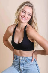 Solid Halter Bralette - Femstylo