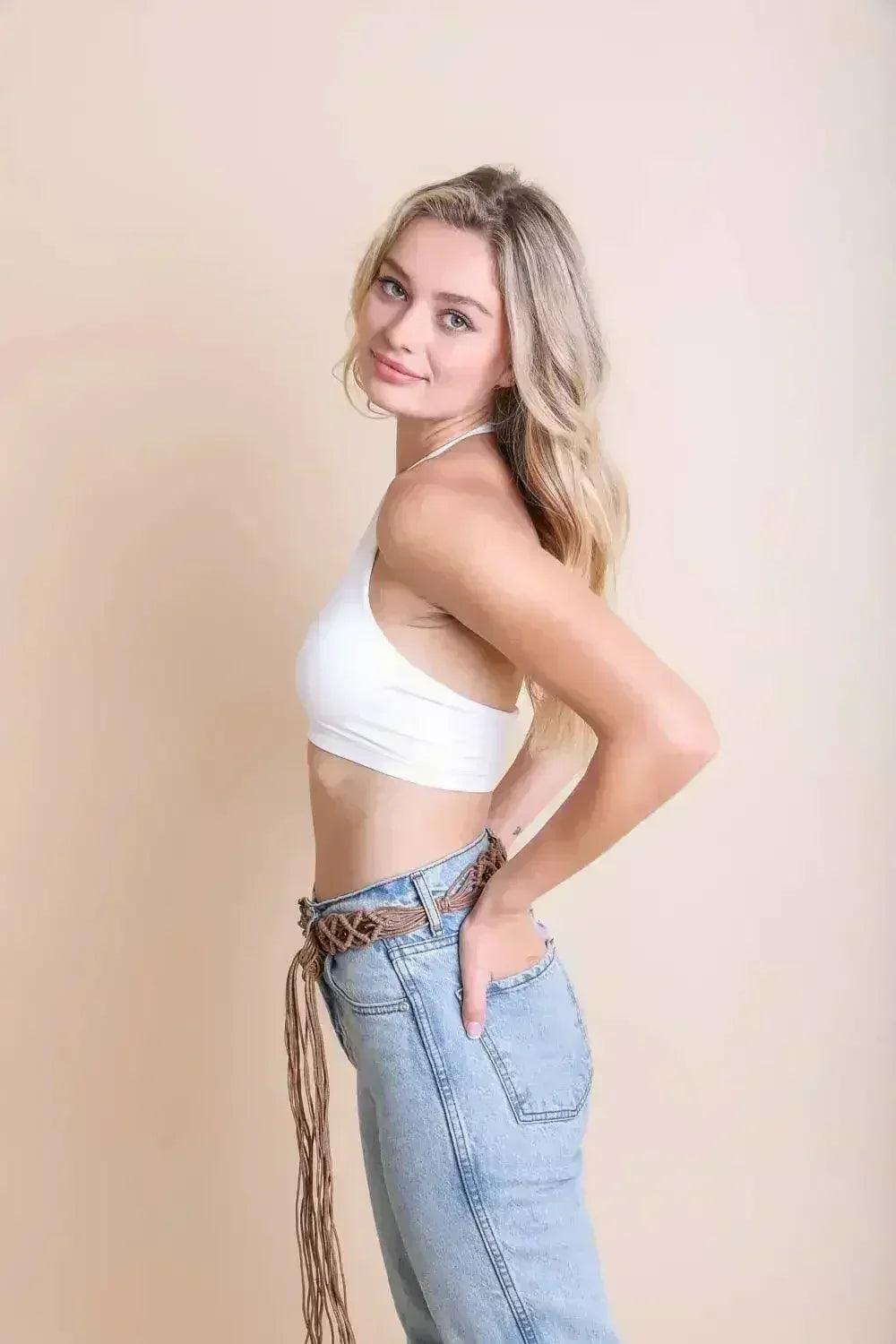 Solid Halter Bralette - Femstylo