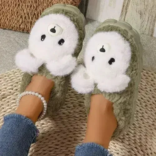 Cute Plush Furry Slippers - Femstylo