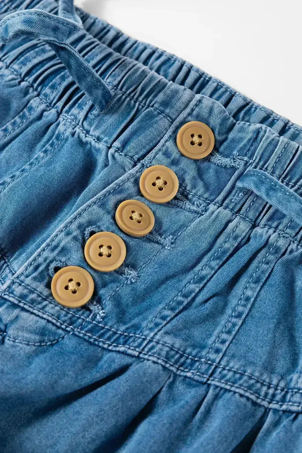 Carbon Grey Mineral Wash Button High Waist Wide Leg Jeans - Femstylo