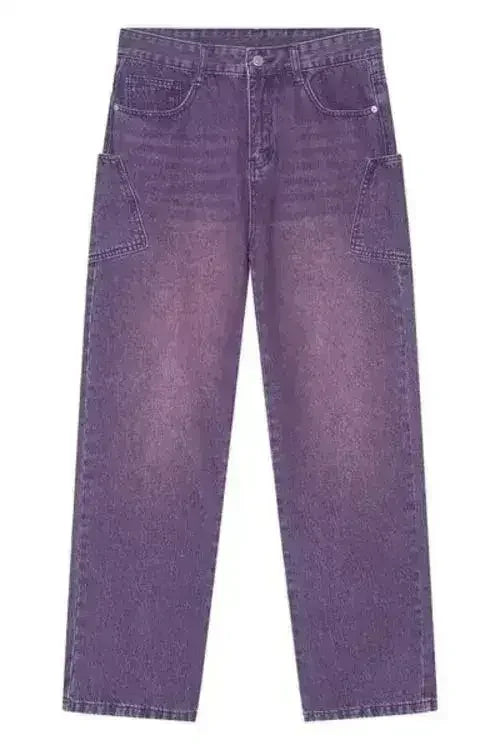 Wide Leg Men's Jeans with Pockets - Femstylo