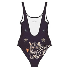 Lyra One Piece Swimsuit in Black Jaguar - Femstylo