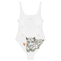 Lyra One Piece Swimsuit in White Jaguar - Femstylo