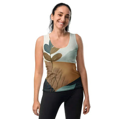 Womens Stretch Fit Tank Top - Boho Style Print 3 - Femstylo
