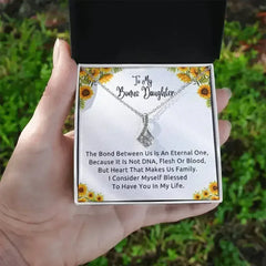 To My Bonus Daughter Necklace, Gift for Bonus Daughter, Step Daughter Birthday - Femstylo
