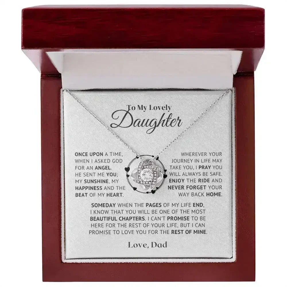 to my daughter necklace from dad - Femstylo