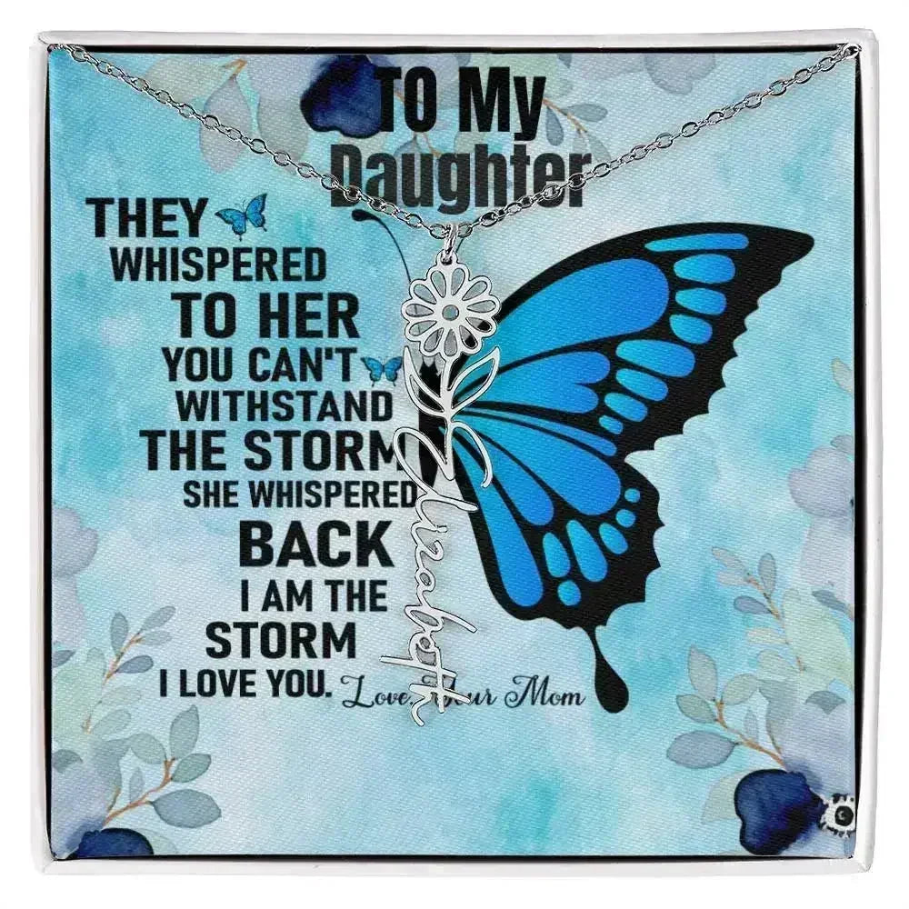 Gift From Mom to Daughter I I Love You - Birth Necklace - Femstylo