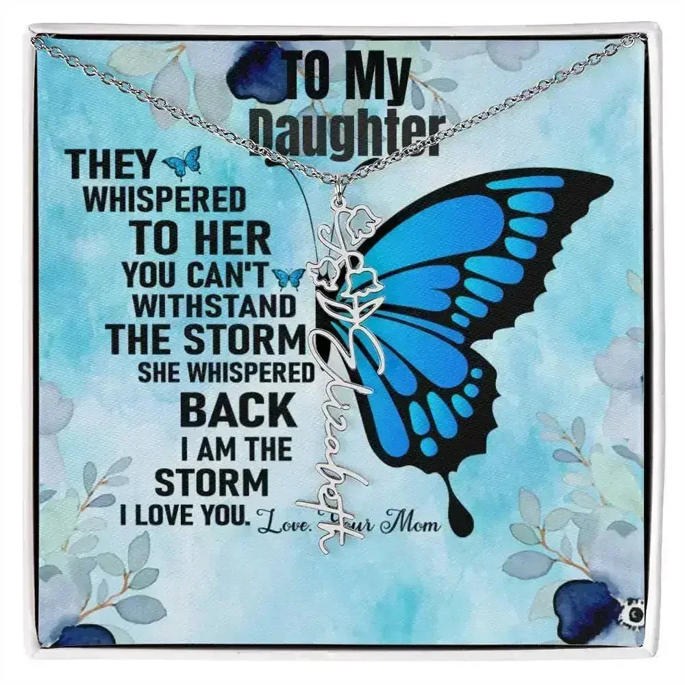 Gift From Mom to Daughter I I Love You - Birth Necklace - Femstylo