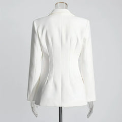 Fashion Slim Fit Patchwork Suit Jacket For Women | Femstylo